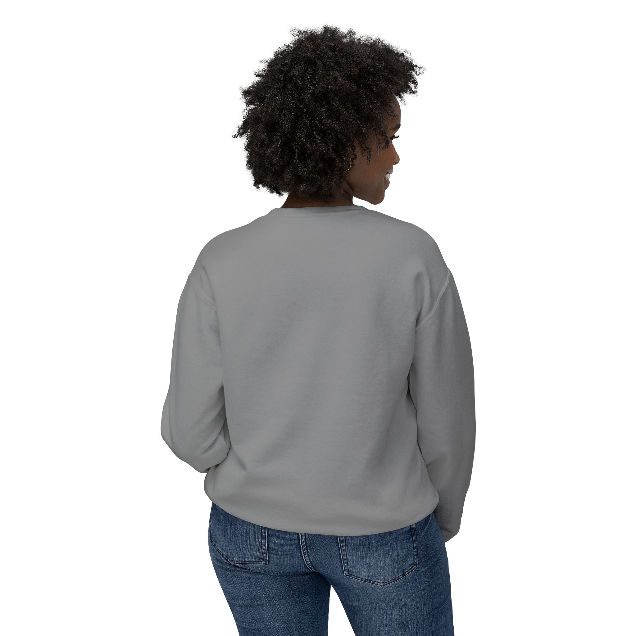 Everything Is Fine Crewneck Sweatshirt — Retro Flames & Checkered Graphic