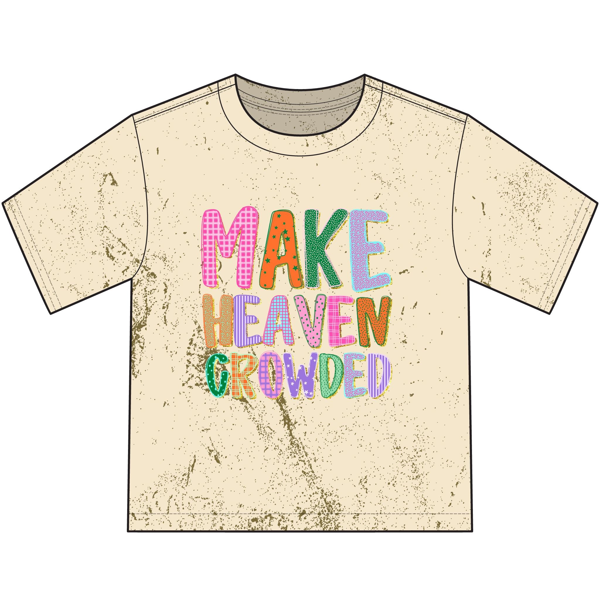 Make Heaven Crowded Youth T-Shirt — Colorful Christian Kids Tee