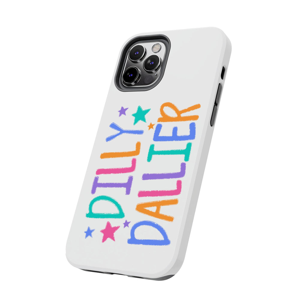 Dilly Dallier Colorful Tough Phone Case — Fun Pastel Stars Protective Cover