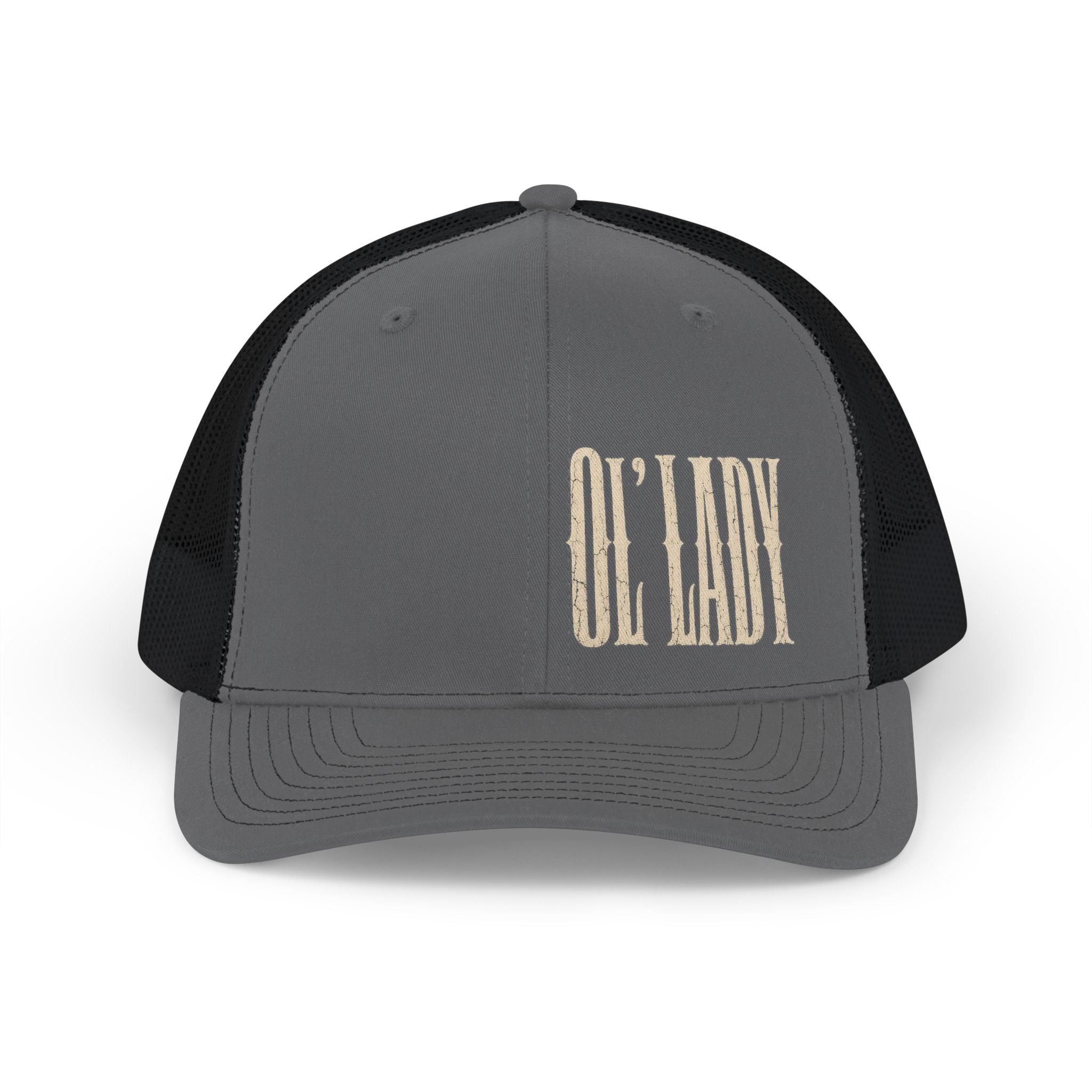 Ol' Lady Trucker Cap — Vintage Western Snapback Hat