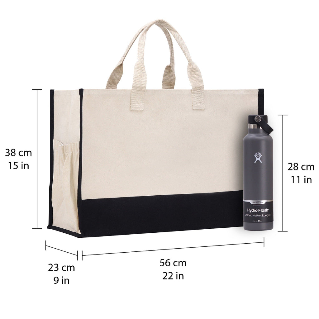 Honeymoon Vibes Beach Tote Bag XL - Oversized Chic Tote Bag with Zipper and Inner Pocket -Honeymooners Honeymoon Gifts Bridal Gift Newlyweds